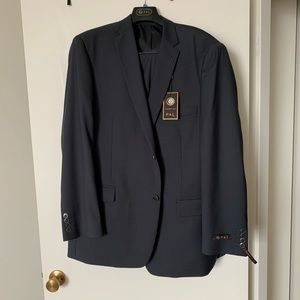 Dark charcoal suit jacket and pant set